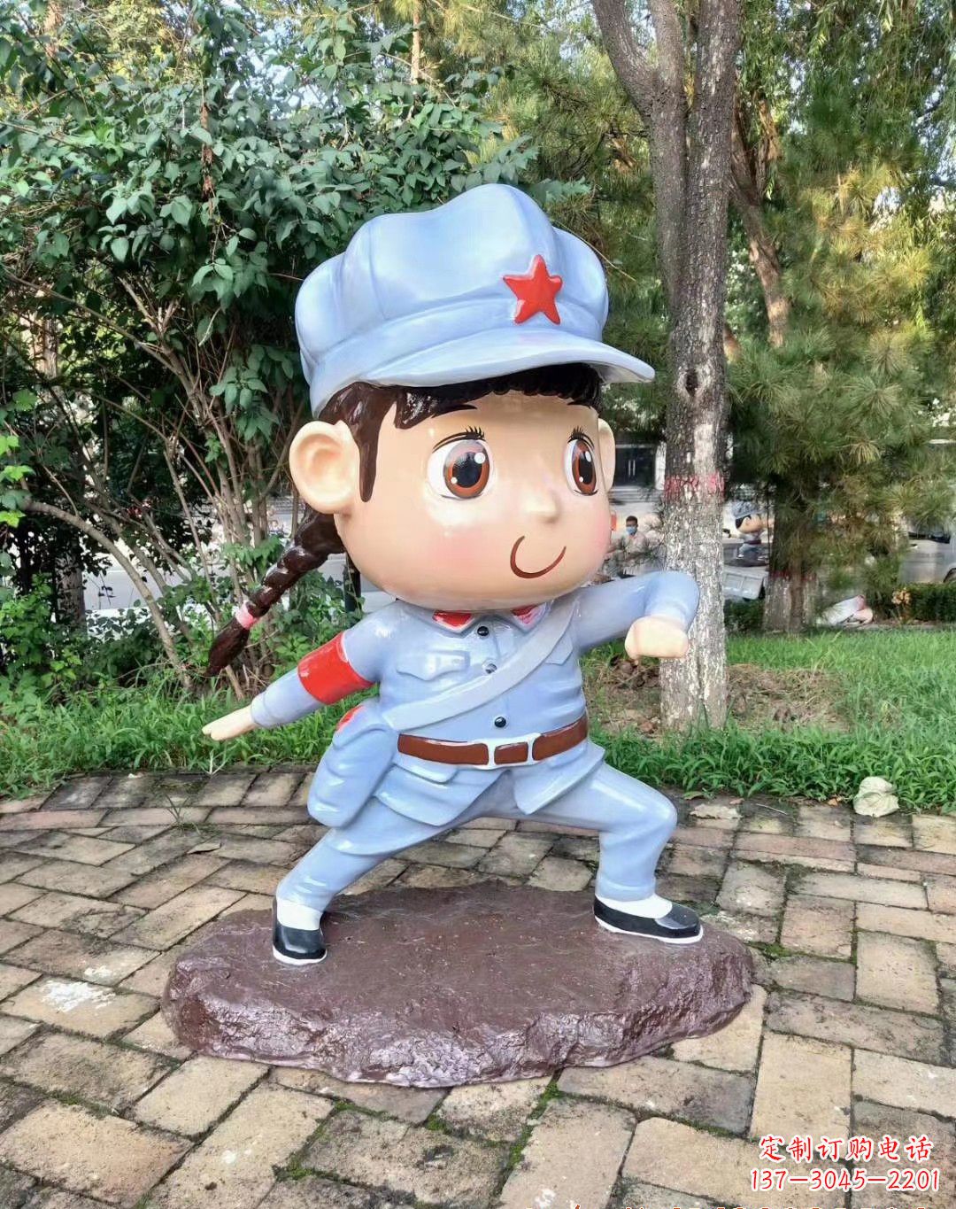 江苏红军雕塑永记革命英雄