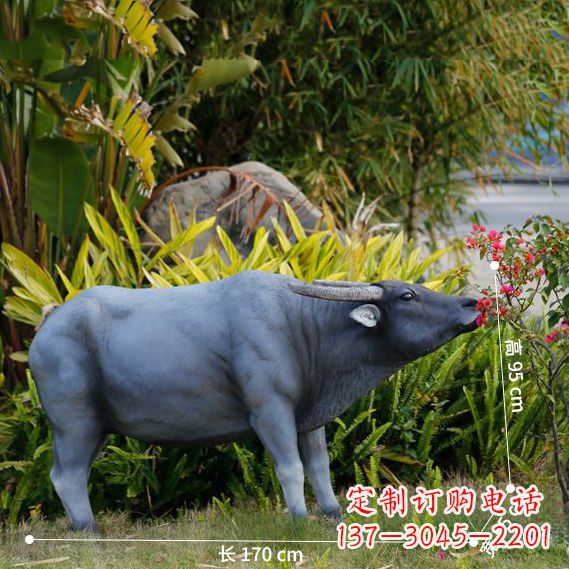 江苏玻璃钢水牛雕塑——象征力量的艺术作品