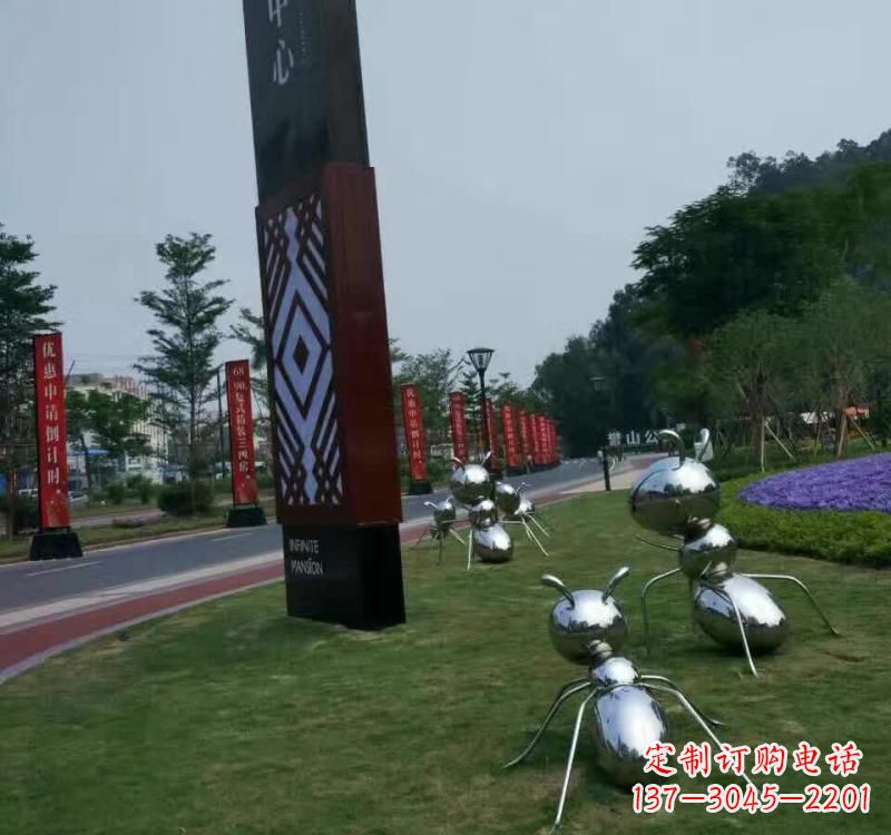 江苏不锈钢蚂蚁雕塑精美的艺术精品
