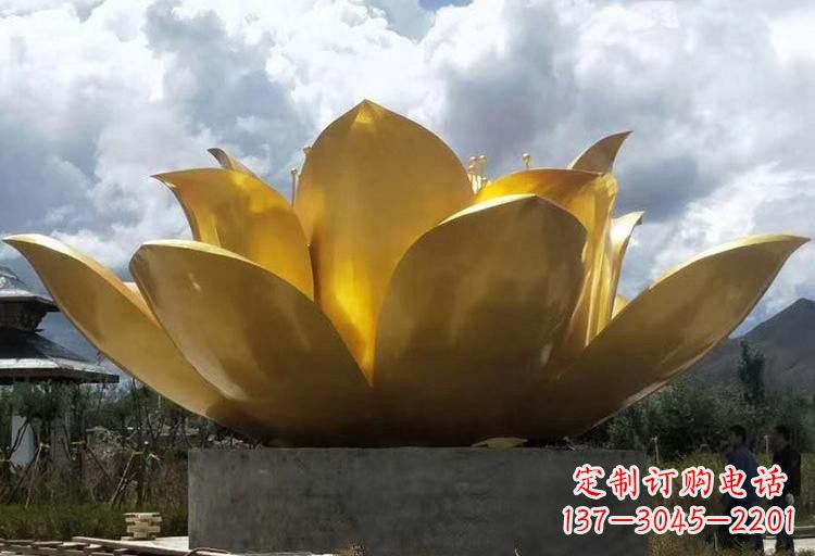 江苏不锈钢莲花雕塑——精美绝伦