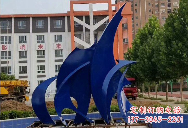 江苏不锈钢抽象船帆雕塑