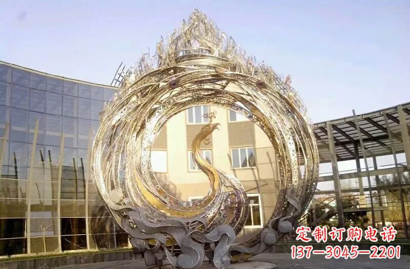 江苏不锈钢凤凰涅槃雕塑