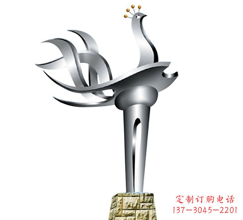 江苏不锈钢凤凰雕塑——精致的艺术之作