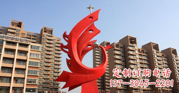 江苏凤凰灿烂的不锈钢雕塑