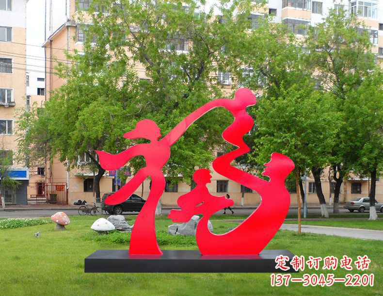 江苏不锈钢福字雕塑