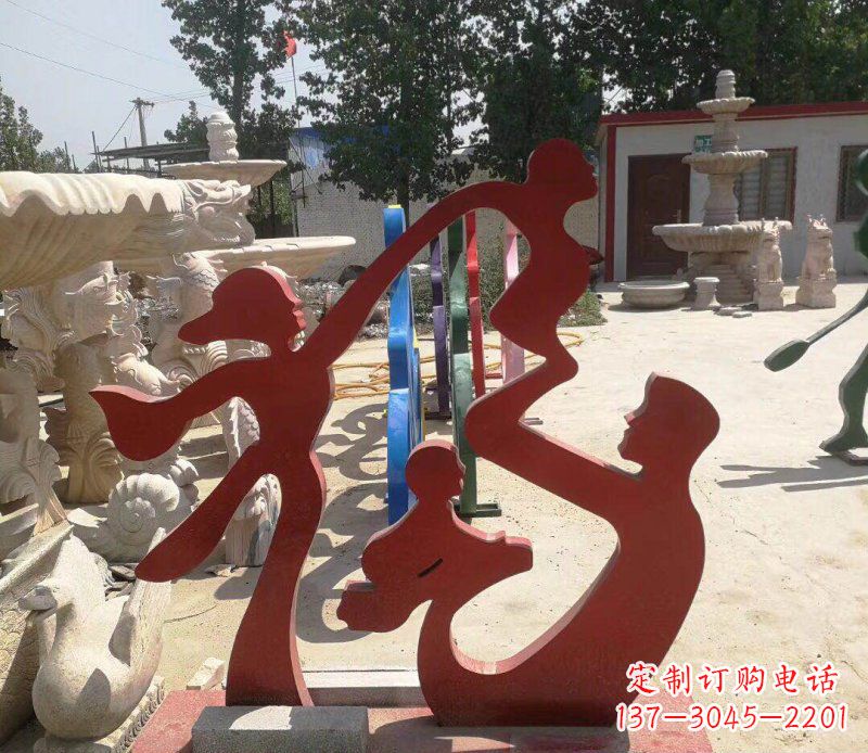 江苏不锈钢福字雕塑