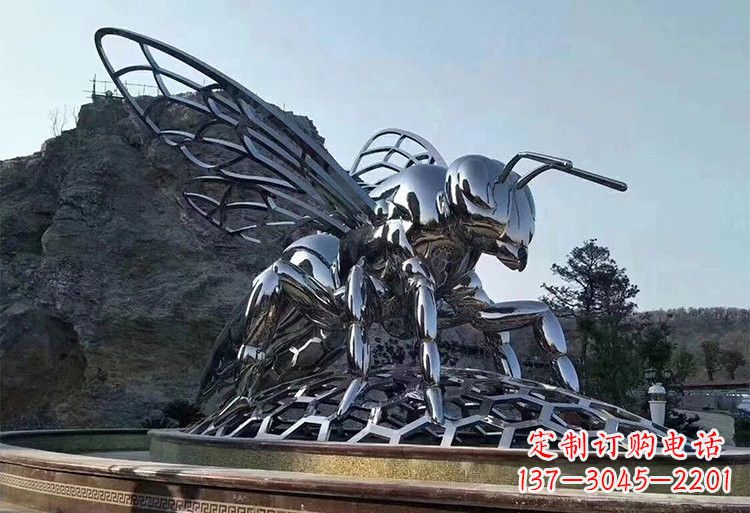 江苏不锈钢大型蜜蜂雕塑