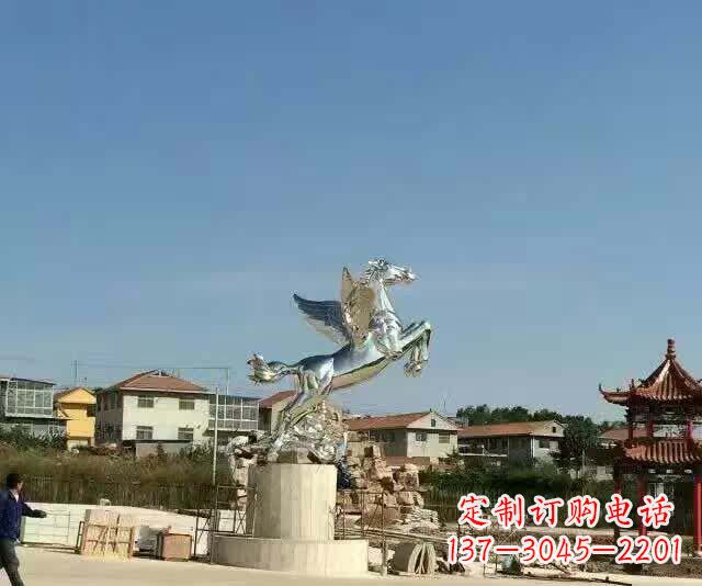 江苏不锈钢飞马标志雕塑