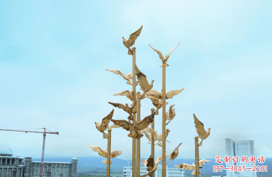 江苏鸽子雕塑,传承着美好的历史