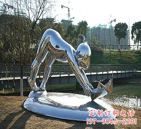 江苏不锈钢公园里的儿童雕塑