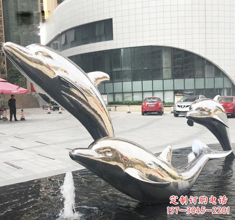 江苏不锈钢海豚雕塑艺术与美的结合
