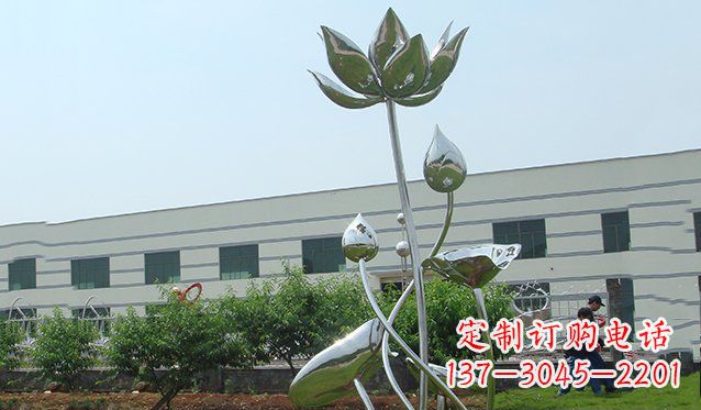 江苏不锈钢荷花雕塑