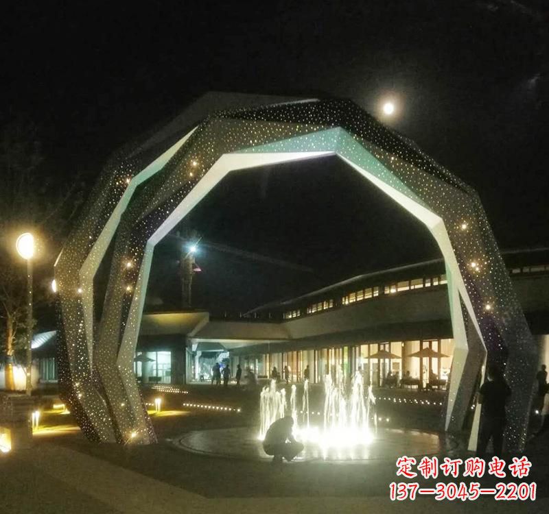 江苏不锈钢户外拱门雕塑