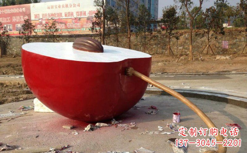 江苏不锈钢苹果雕塑艺术与实用的结合