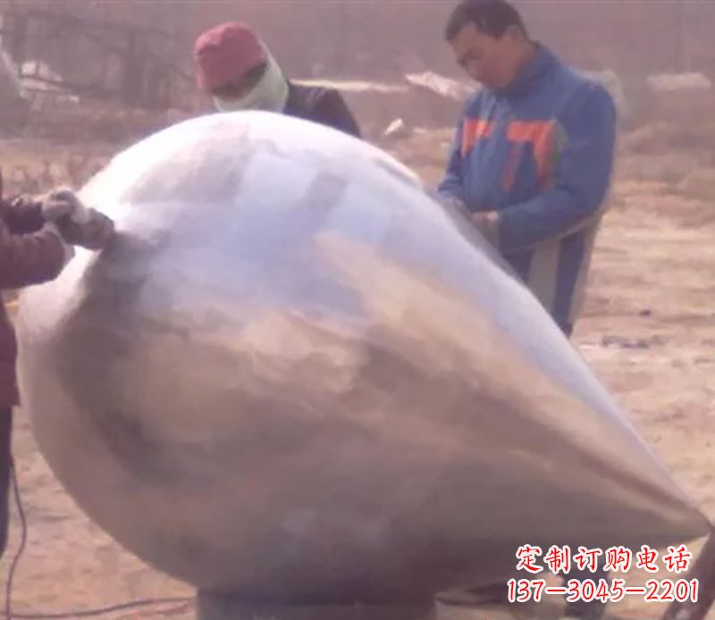 江苏不锈钢水滴广场雕塑