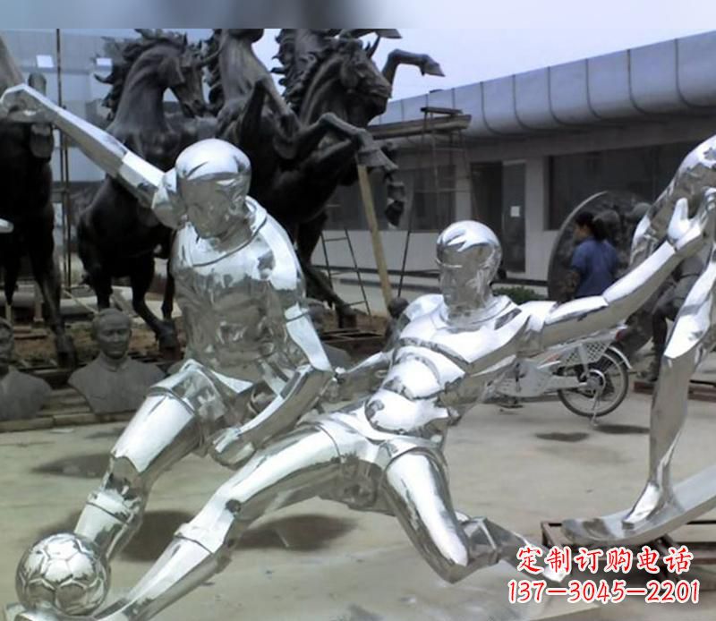 江苏足球运动雕塑