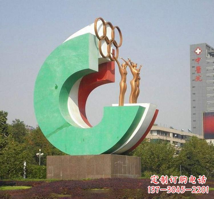 江苏勇于拼搏的运动员雕塑