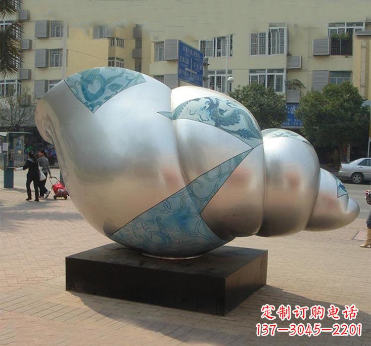 江苏不锈钢海螺雕塑——给小区增添美的魅力