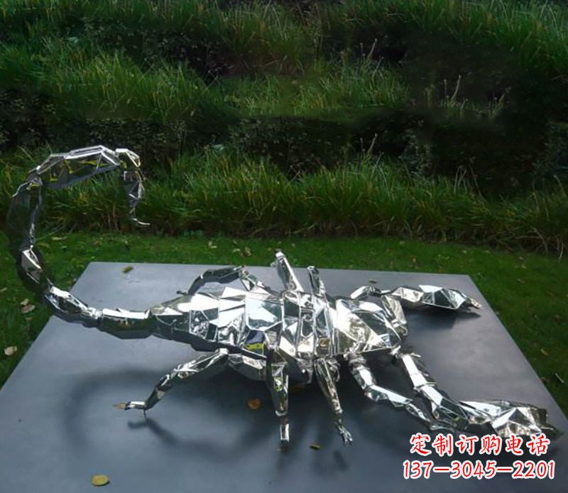 江苏不锈钢蝎子雕塑精致且充满魅力