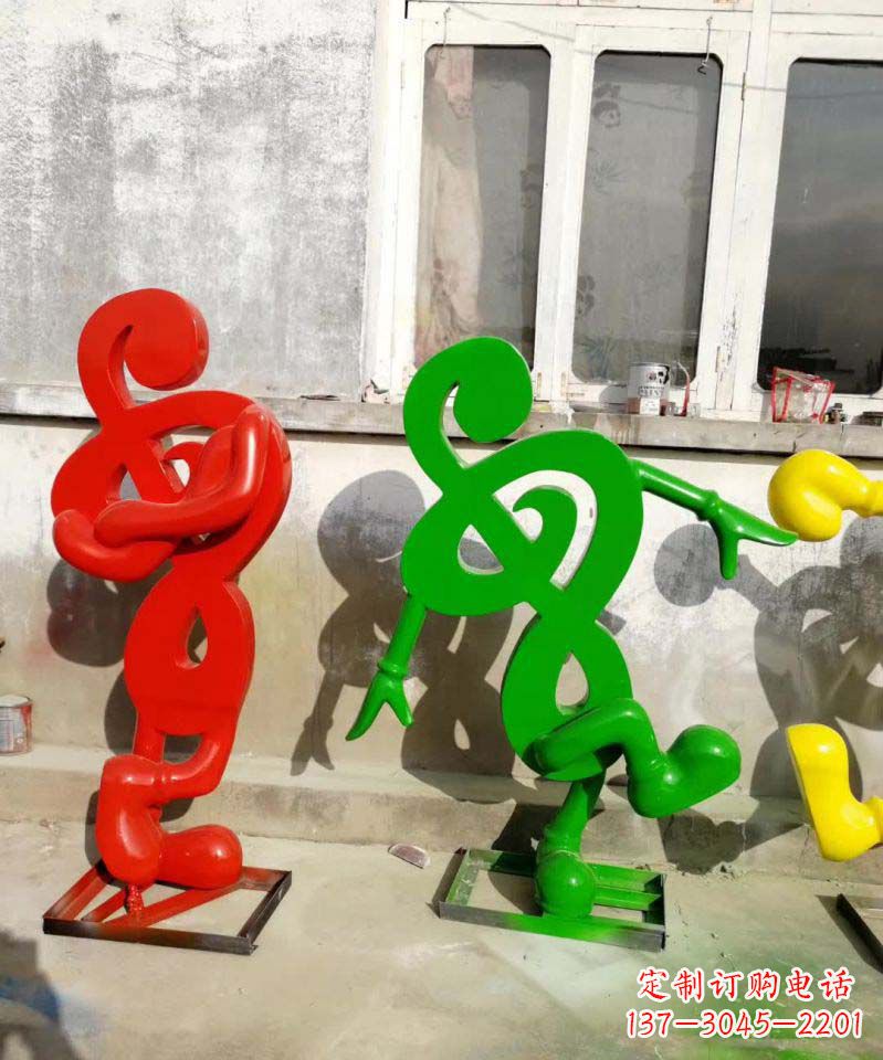 江苏不锈钢音符抽象雕塑