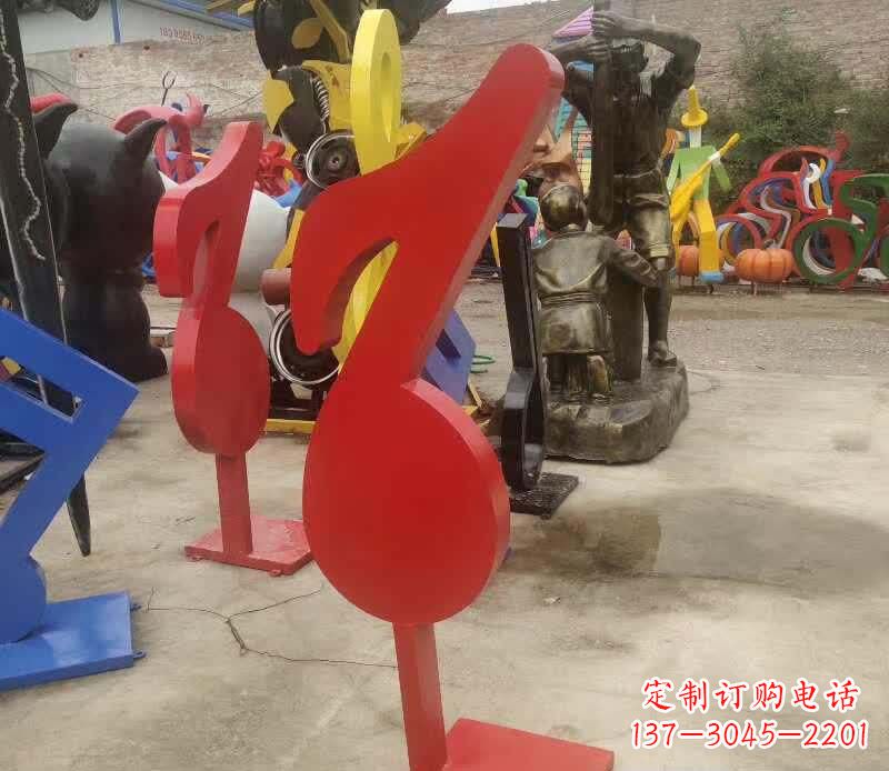 江苏不锈钢音符雕塑