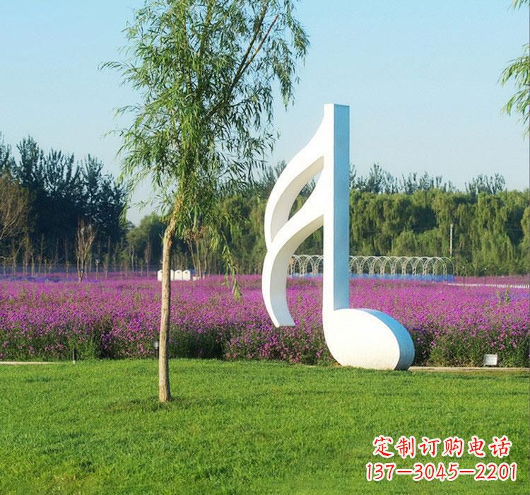 江苏不锈钢音符雕塑——点亮园林的音乐之美