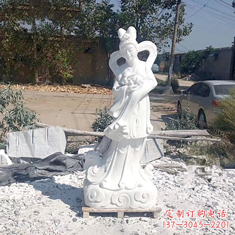 江苏嫦娥奔月汉白玉精美雕像