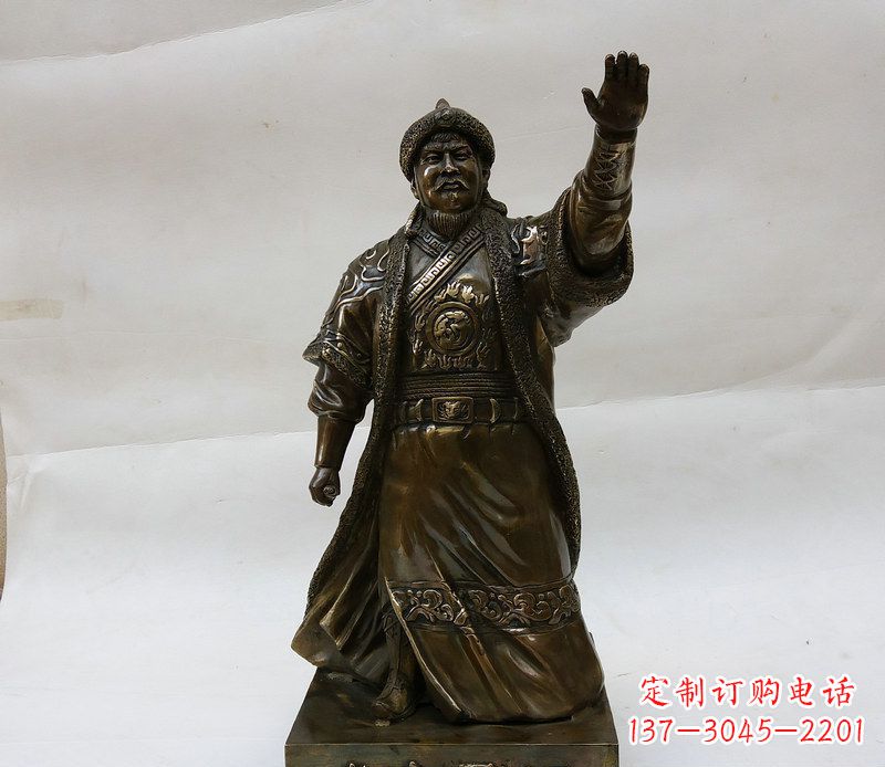 江苏成吉思汗人物铜雕112