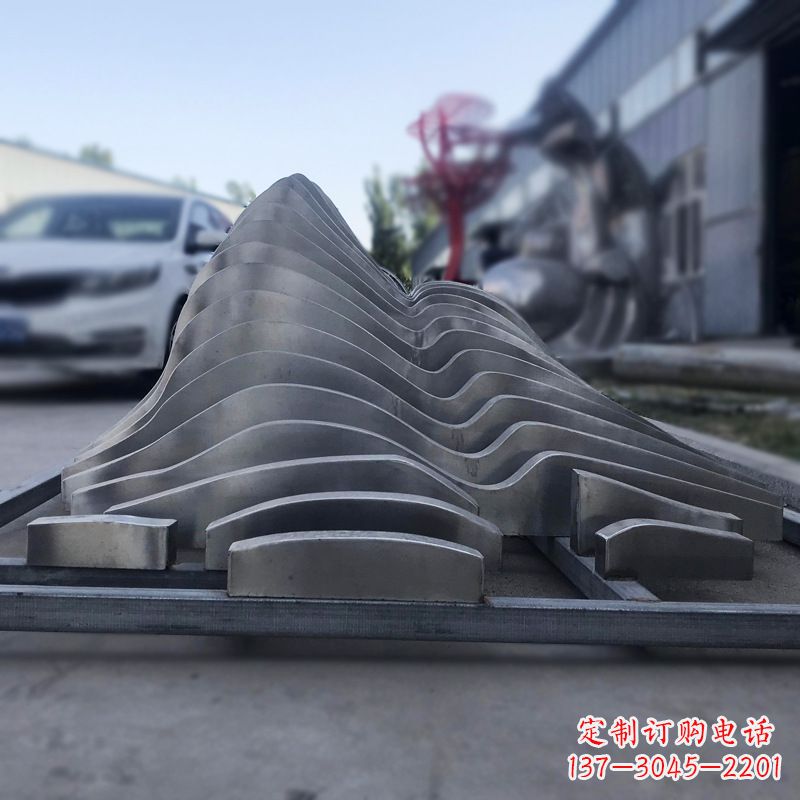 江苏不锈钢假山雕塑精致耐用的艺术品