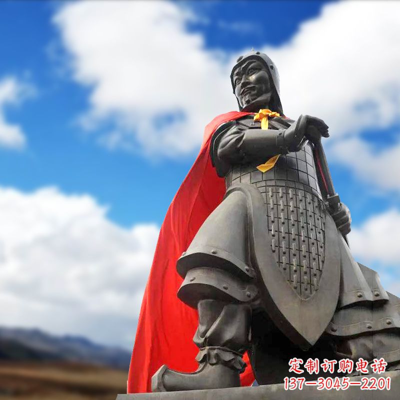 江苏楚霸王项羽雕塑-景区景点历史名人古代帝王雕像