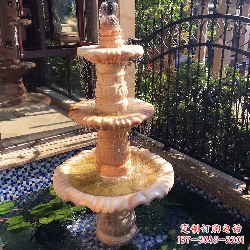 江苏大理石雕刻风水球赋予神秘力量