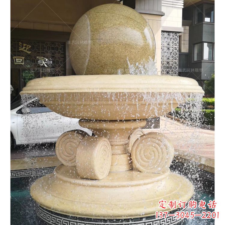 江苏大理石风水球雕塑传承古老文化的象征