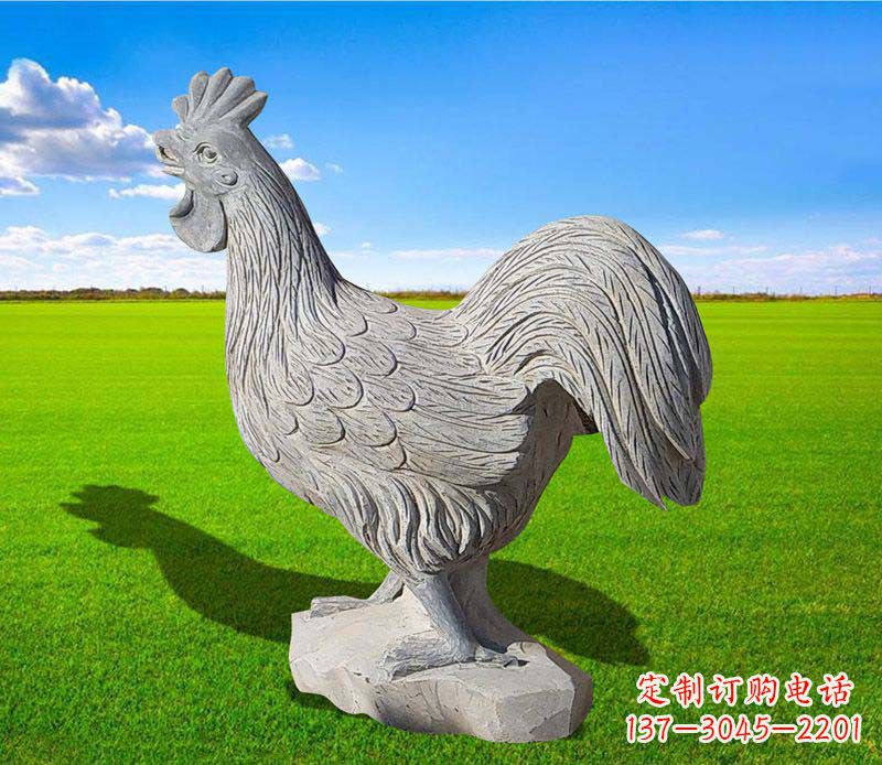 江苏大理石公鸡雕塑精美的艺术瑰宝
