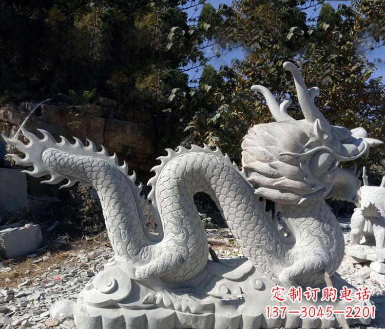 江苏精美大理石龙雕塑