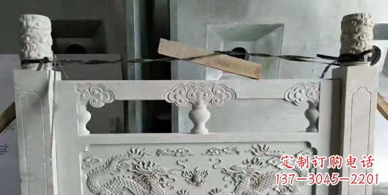 江苏大理石龙浮雕栏板雕塑