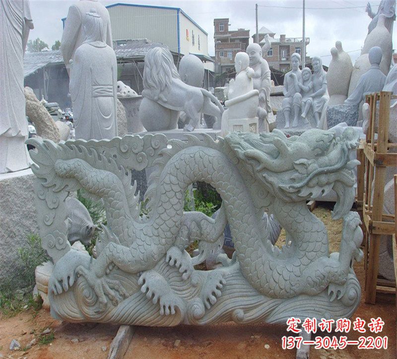 江苏大理石龙石雕传承古老文化,精雕细琢的艺术品
