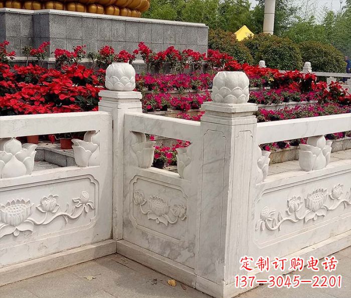 江苏精美大理石旅游景区石雕栏板