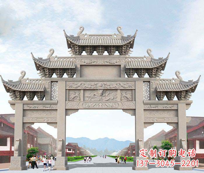 江苏大理石牌坊石雕艺术品
