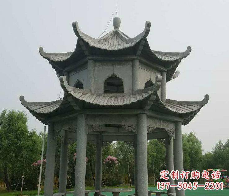 江苏精美大理石凉亭石雕