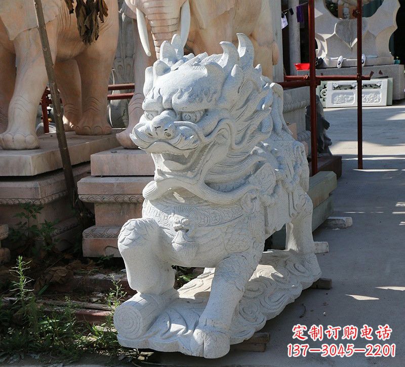 江苏大理石镇宅——麒麟雕塑