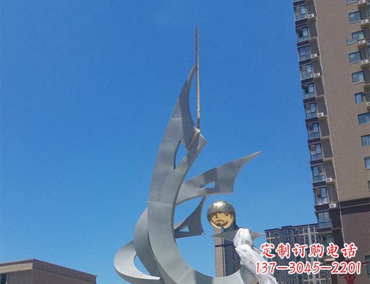 江苏精美特大不锈钢凤凰雕塑