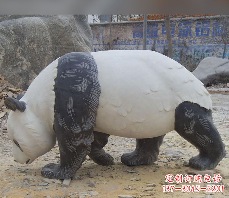 江苏特色熊猫石雕定制