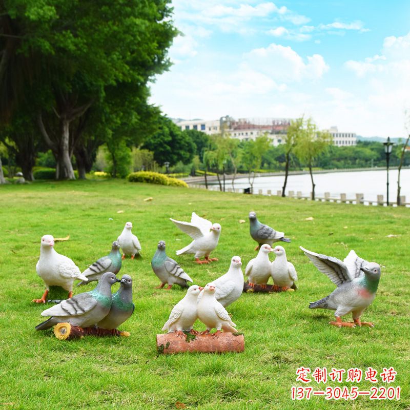 江苏大学和平鸽雕塑