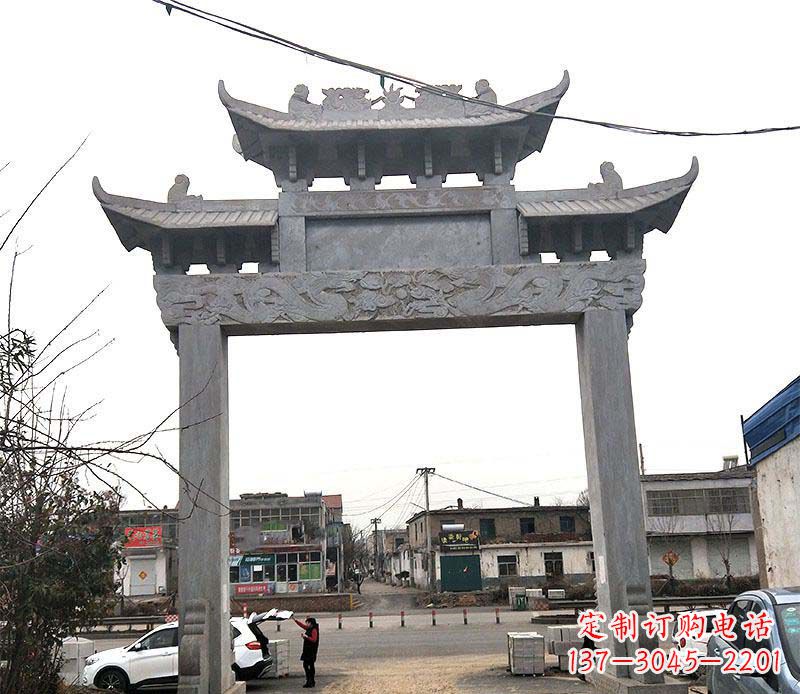 江苏精美大理石牌坊石雕