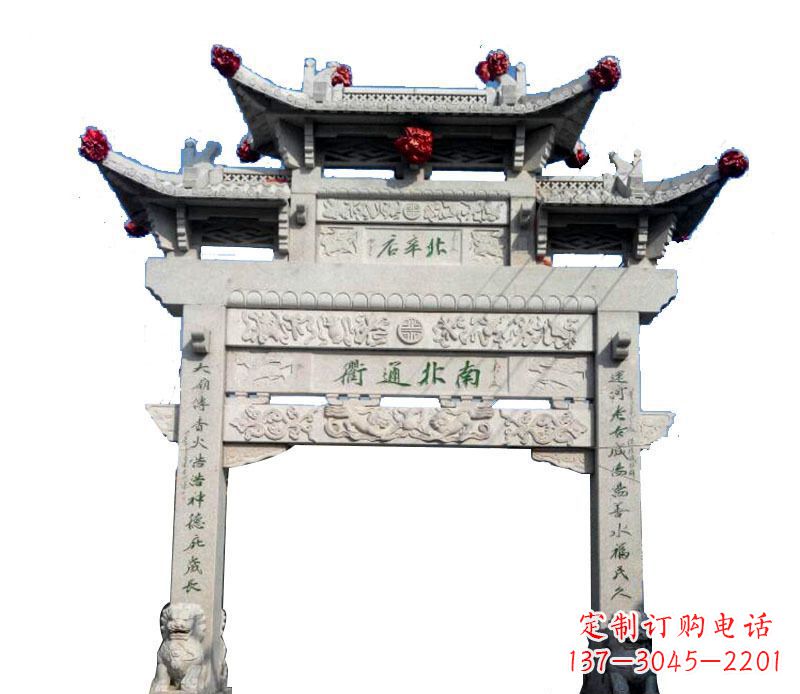 江苏精美石牌坊雕塑