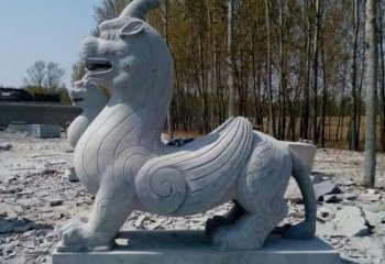 江苏独角兽雕塑，神兽石雕带你穿越回古老神话中