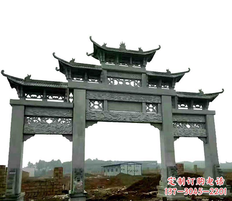 江苏中领雕塑精美牌坊石雕,高品质时尚艺术