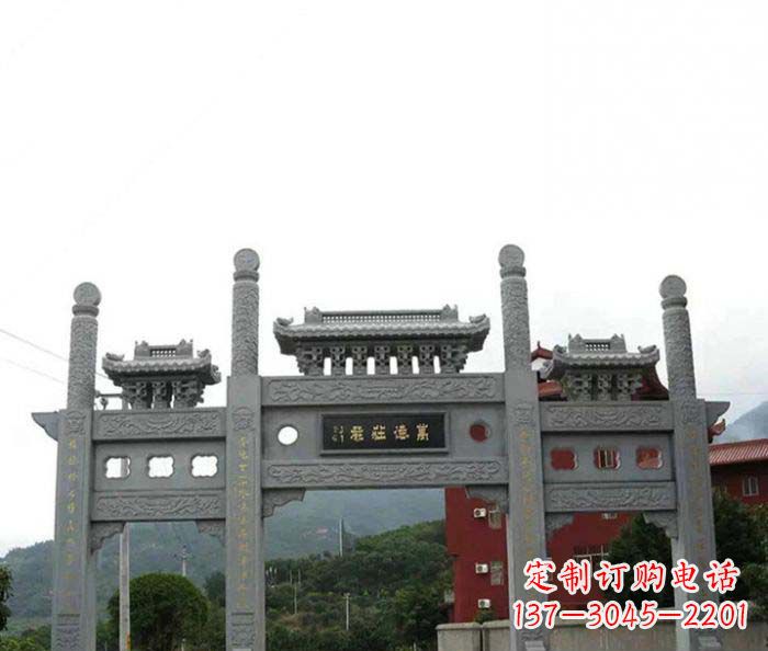 江苏牌坊雕塑·精美雕刻·传承古老文化