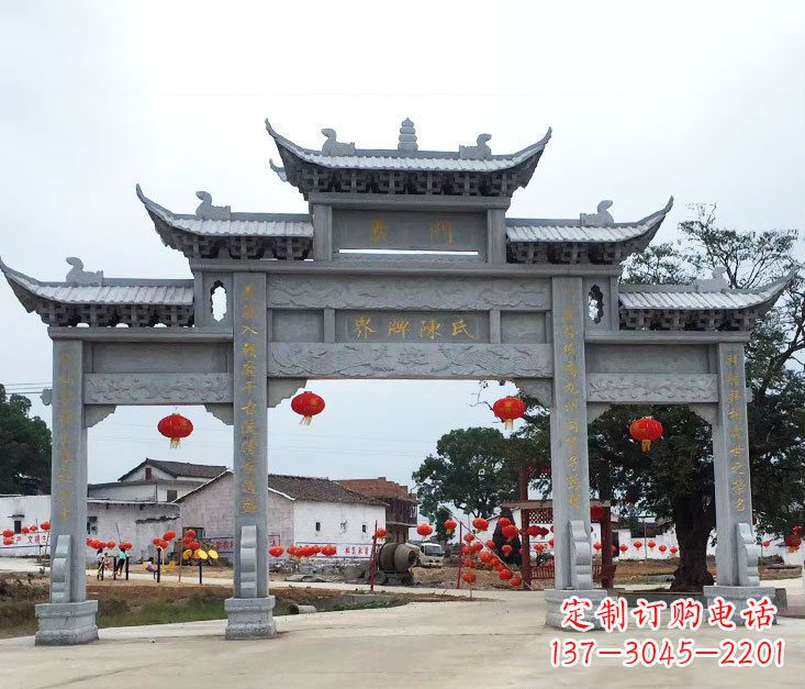 江苏精美仿古牌坊石雕