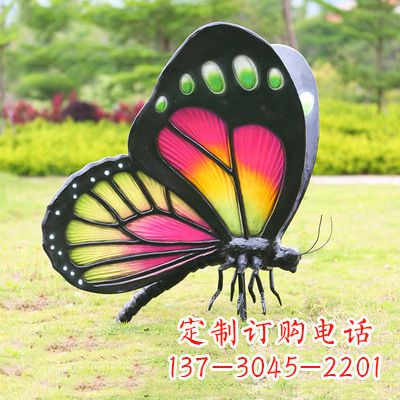 江苏仿真蝴蝶_品红色款405x78x110